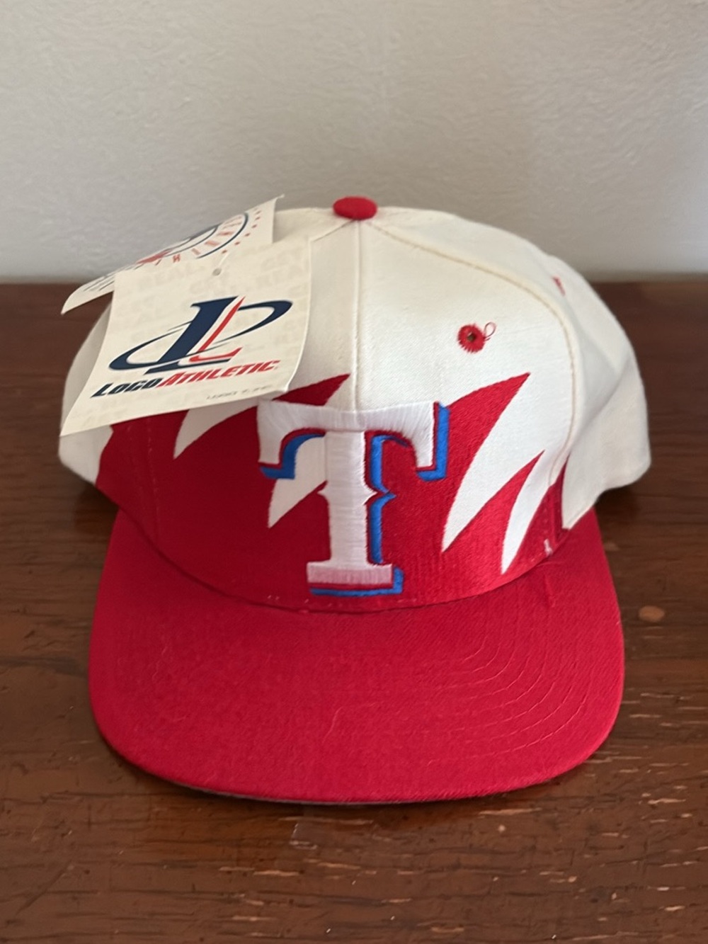 Vintage Texas Rangers Shark Tooth Logo Athletic Baseball Cap With Tags